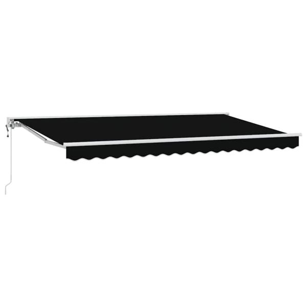 Einziehbare Markise Schwarz 400x200 cm