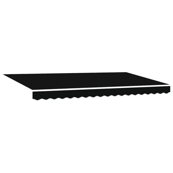 Einziehbare Markise Schwarz 400x200 cm