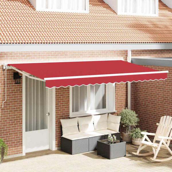 ARDEBO.de - Einziehbare Markise Rot 400x200 cm