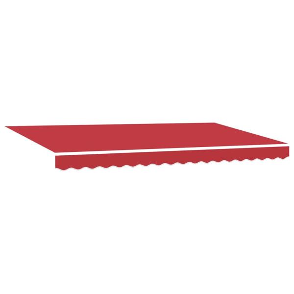Einziehbare Markise Rot 400x200 cm