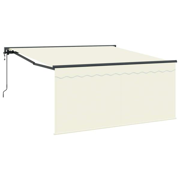 Einziehbare Markise Beige Groß Stoff