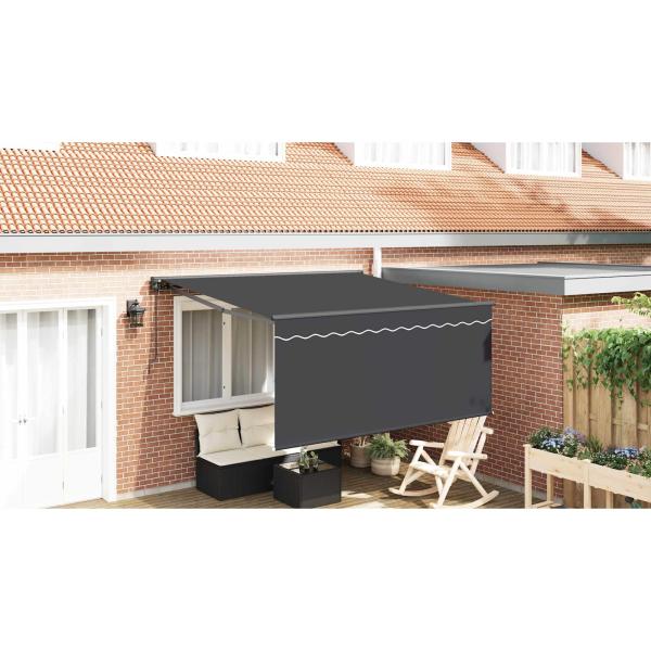 Einziehbare Markise Anthrazit 300 x 250 cm