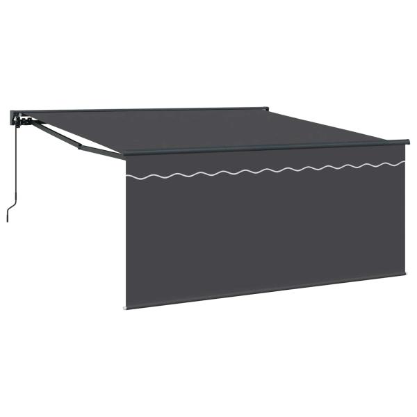 Einziehbare Markise Anthrazit 300 x 250 cm