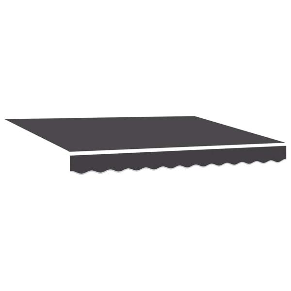 Einziehbare Markise Anthrazit 300 x 250 cm Gewebe