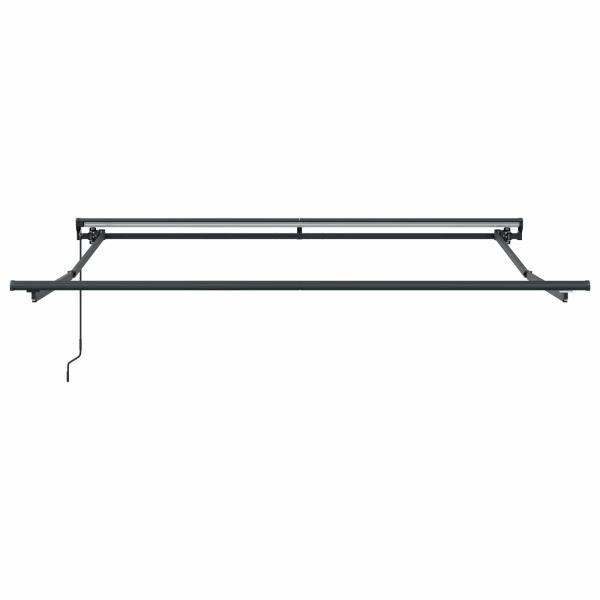 Einziehbare Markise Anthrazit und Weiß 300x250 cm