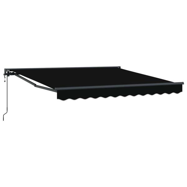 Einziehbare Markise Schwarz 300x250 cm