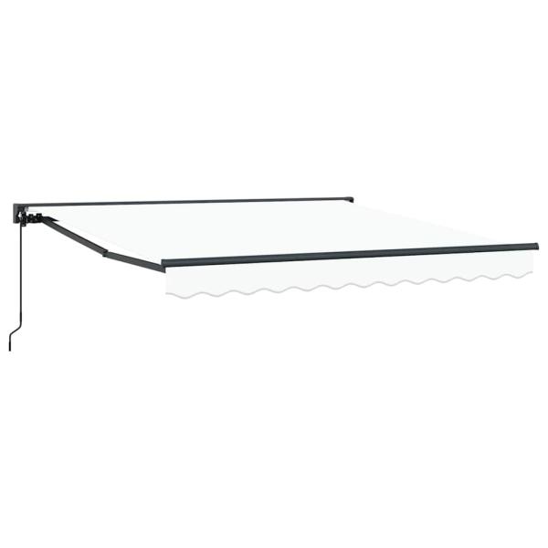 Einziehbare Markise Weiß 300x250 cm Polyester