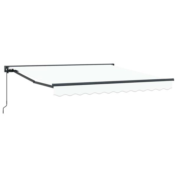 Einziehbare Markise Weiß 300x250 cm Polyester