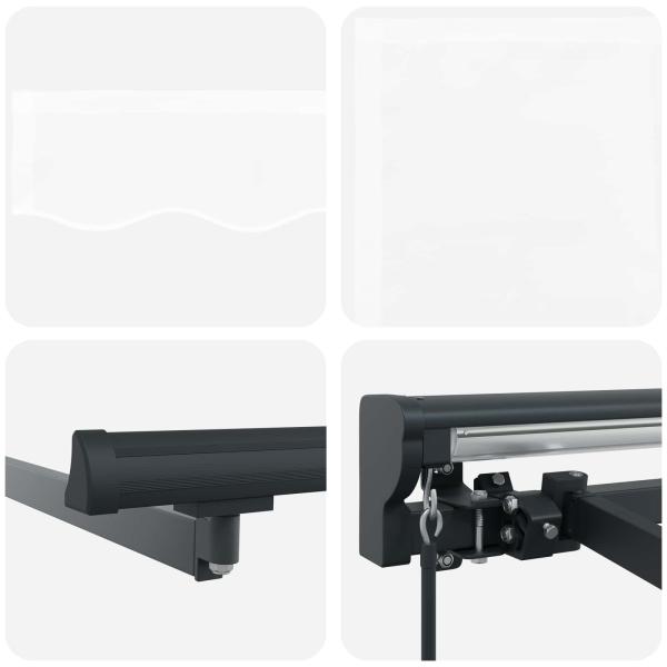 Einziehbare Markise Weiß 300x250 cm Polyester