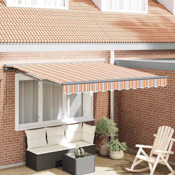 ARDEBO.de - Einziehbare Markise Marineblau 350x250 cm