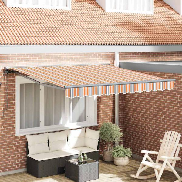 ARDEBO.de - Einziehbare Markise Marineblau 350x250 cm