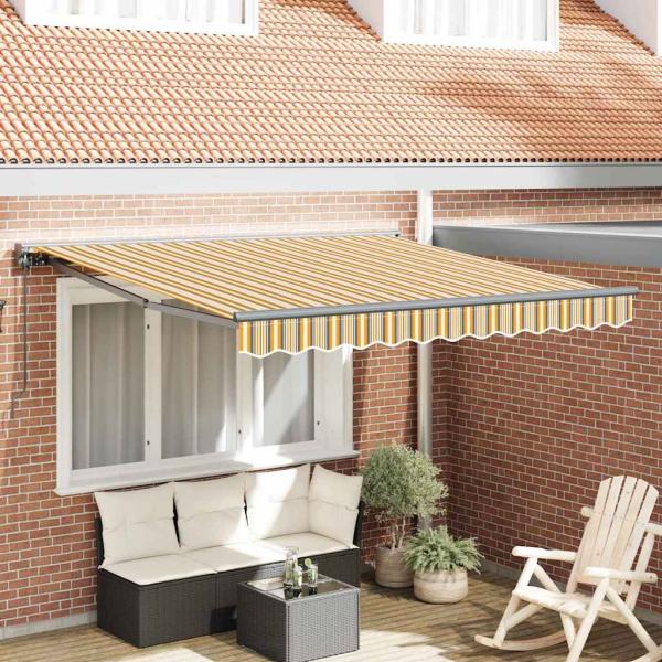 ARDEBO.de - Einziehbare Markise Marineblau 350x250 cm