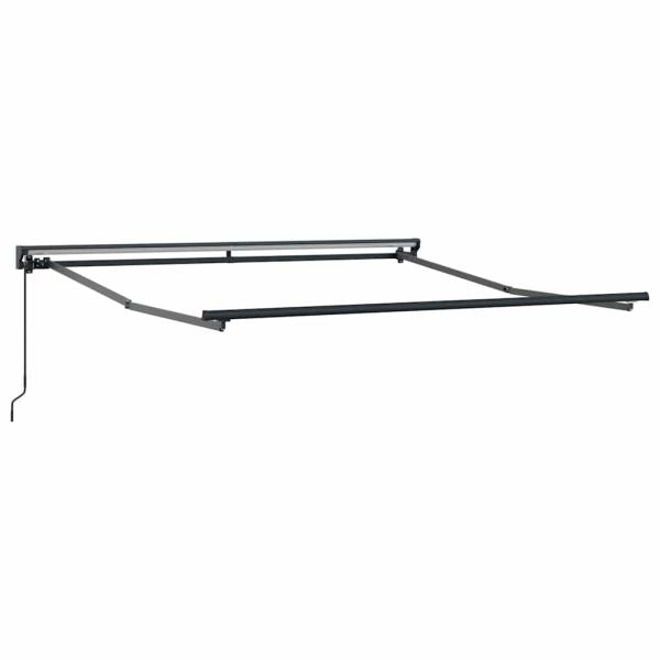 Einziehbare Markise Grün und Weiß 350x250 cm