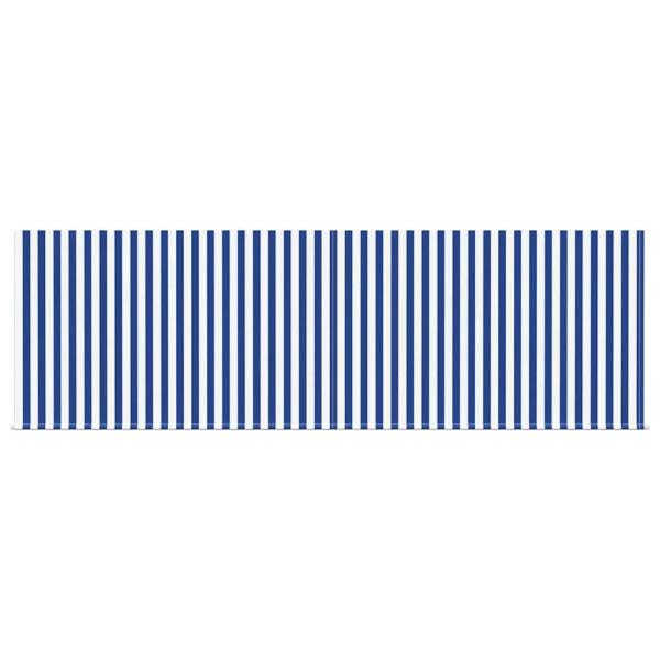 Einziehbare Markise Blaue und weiße Streifen 400 × 300 cm