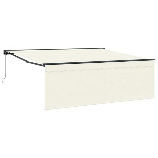Einziehbare Markise Beige 400 × 300 cm Polyester