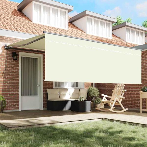 Einziehbare Markise Beige 400 × 300 cm Polyester