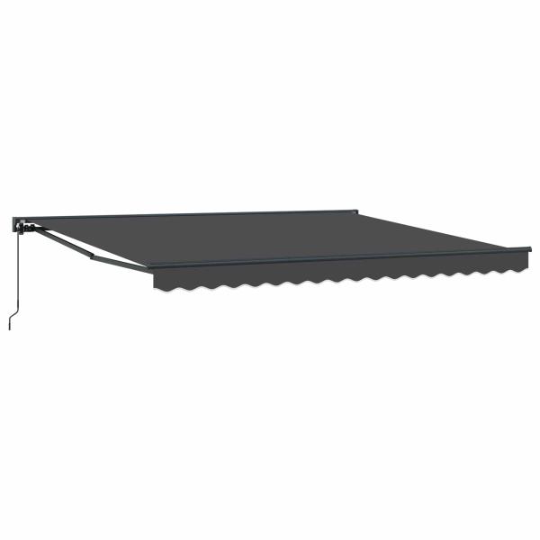 Einziehbare Markise Anthrazit 400x300 cm