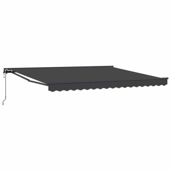 Einziehbare Markise Anthrazit 400x300 cm