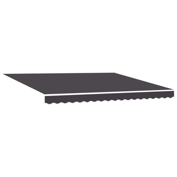 Einziehbare Markise Grau 400 × 300 cm Aluminium, Stoff