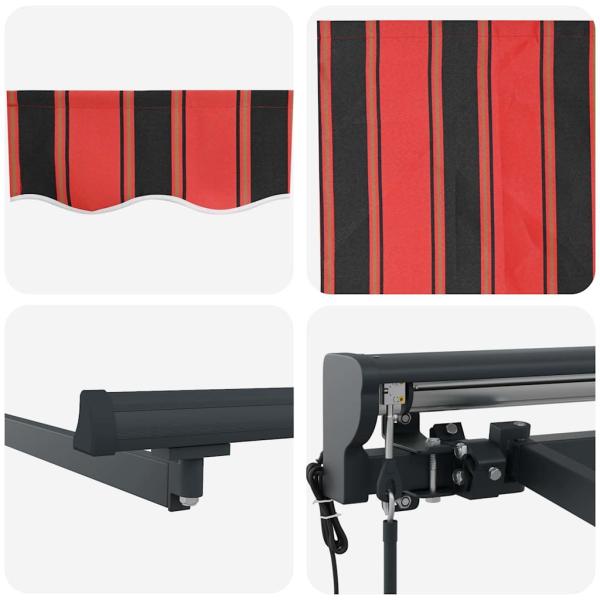 Einziehbare Markise Orange und Braun 400x300 cm