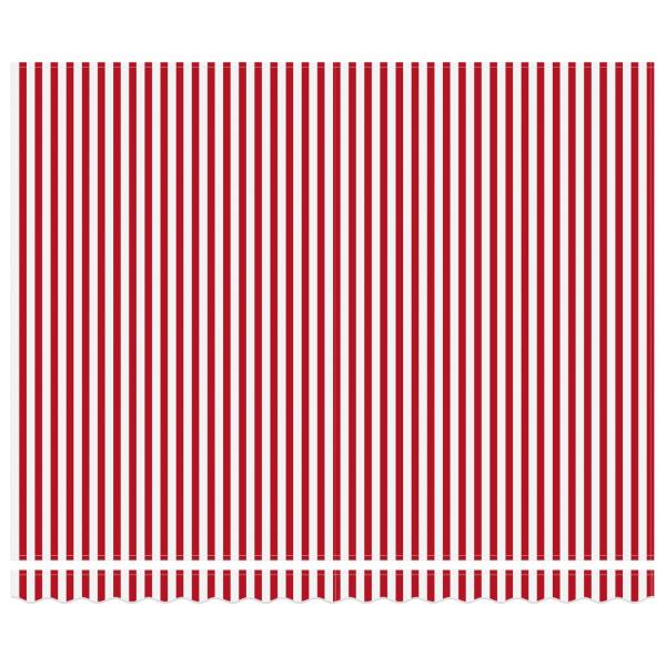 Einziehbare Markise Rot und weiße Streifen 400x300 cm