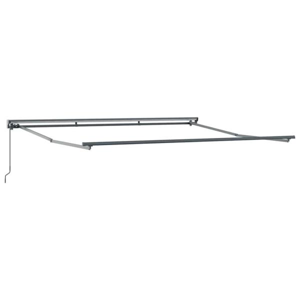 Einziehbare Markise Schwarz 400x300 cm Aluminium und Polyester