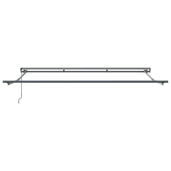 Einziehbare Markise Schwarz 400x300 cm Aluminium und Polyester