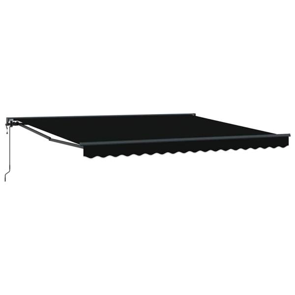 Einziehbare Markise Schwarz 400x300 cm