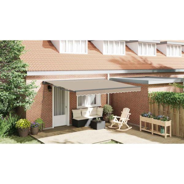 Einziehbare Markise Beige 400x300 cm