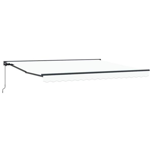 Einziehbare Markise Weiß 400x300 cm