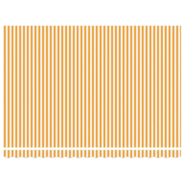 Einziehbare Markise Orange und Weiß 450x300 cm