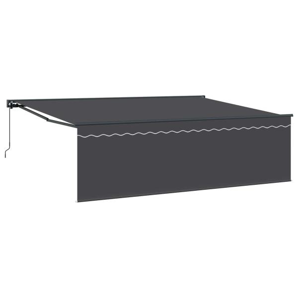Einziehbare Markise Anthrazit Grau 450 × 300 cm