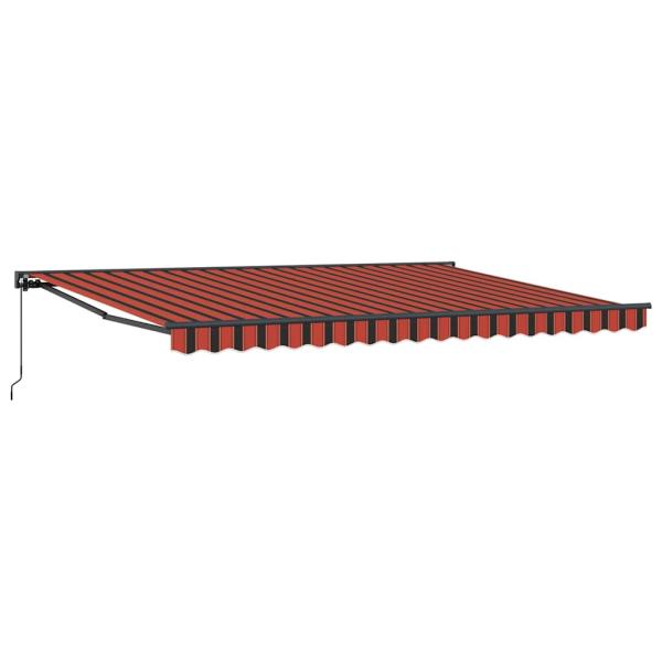 Einziehbare Markise Orange und Braun 450x300 cm