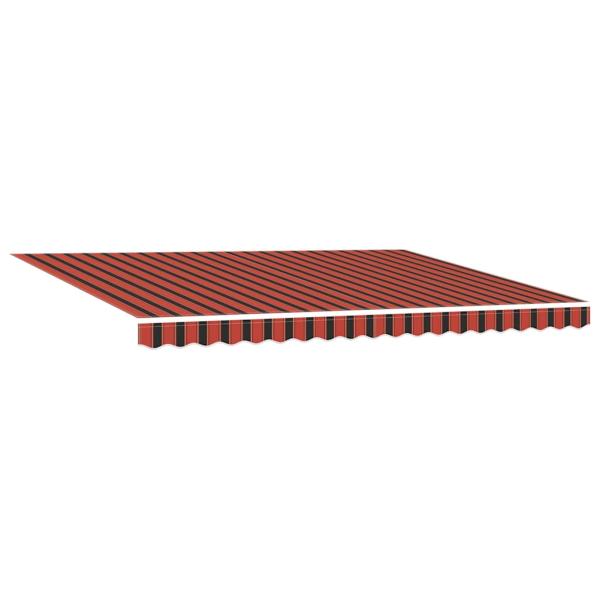 Einziehbare Markise Orange und Braun 450x300 cm