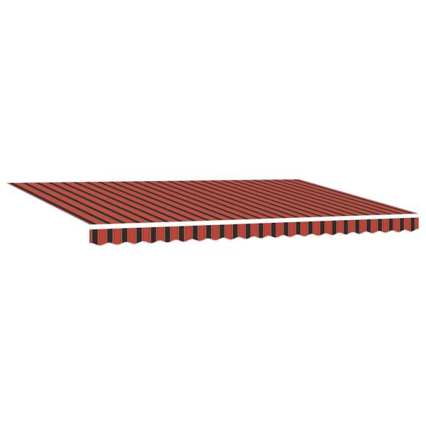 Einziehbare Markise Orange und Braun 500x300 cm