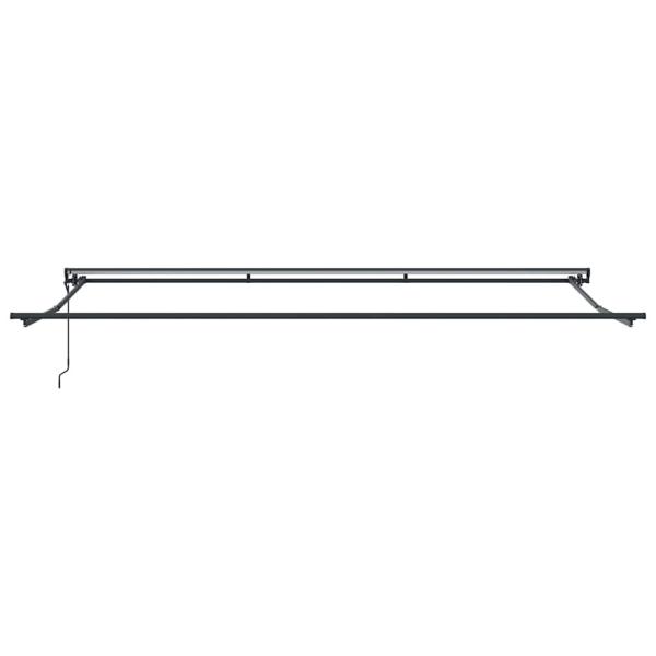 Einziehbare Markise Weiß 500x300 cm Stoff und Aluminium