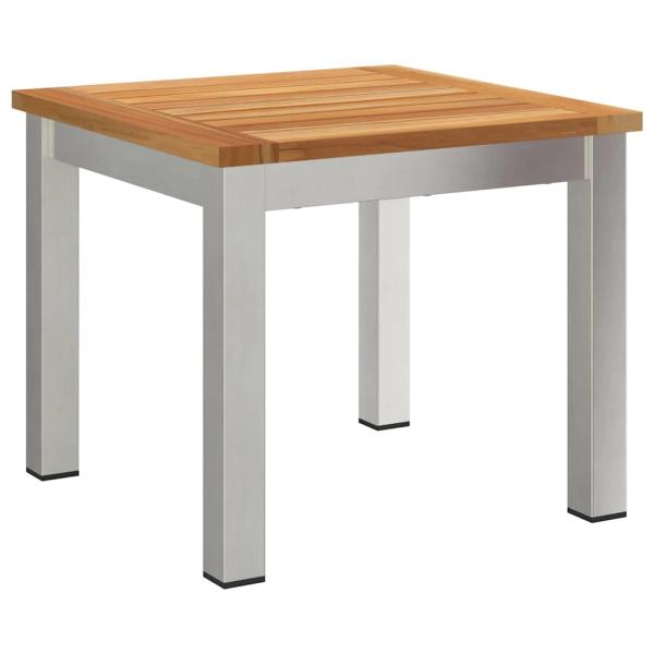 Outdoortisch-Set 3 pcs Teak-Massivholz