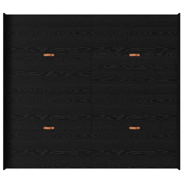 Bett mit Stauraum mit Schubladen mit Kopfteil mit Speicher Schwarze Eiche 200 x 200 cm