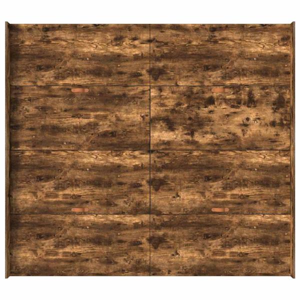 Bett mit Stauraum mit Schubladen mit Kopfteil mit Speicher Räuchereiche 200 x 200 cm