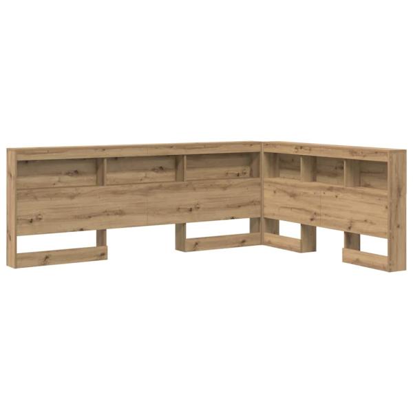 Stauraum-Kopfteil Eiche handwerklich 140 cm Holzwerkstoff