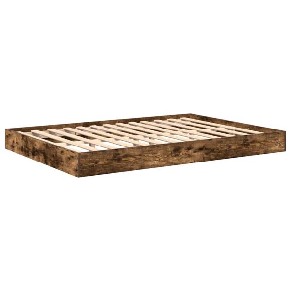 Bücherregal Bett 2 pcs Räuchereiche 140 x 200 cm Holzwerkstoff