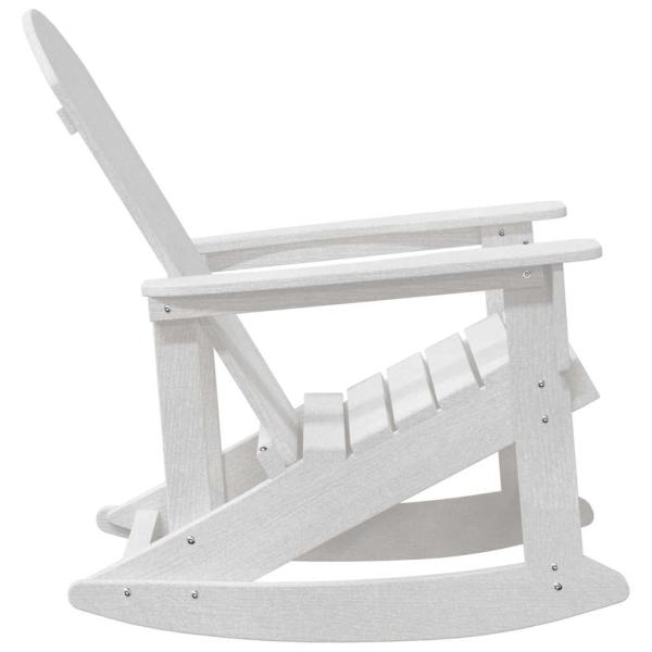 Adirondack Schaukelstühle 2 pcs Weiß 73.5 x 92 x 90 cm HDPE