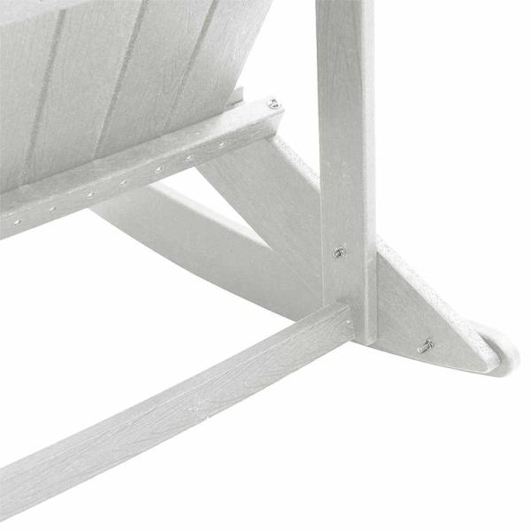 Adirondack Schaukelstühle 2 pcs Weiß 73.5 x 92 x 90 cm HDPE