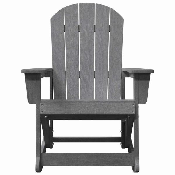 Adirondack Schaukelstühle 2 pcs Hellgrau 73.5 x 92 x 90 cm HDPE