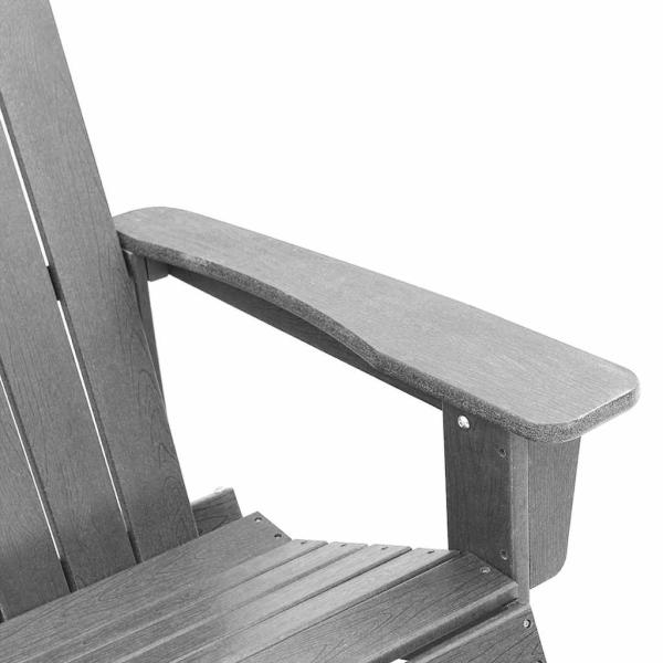 Adirondack Schaukelstühle 2 pcs Hellgrau 73.5 x 92 x 90 cm HDPE