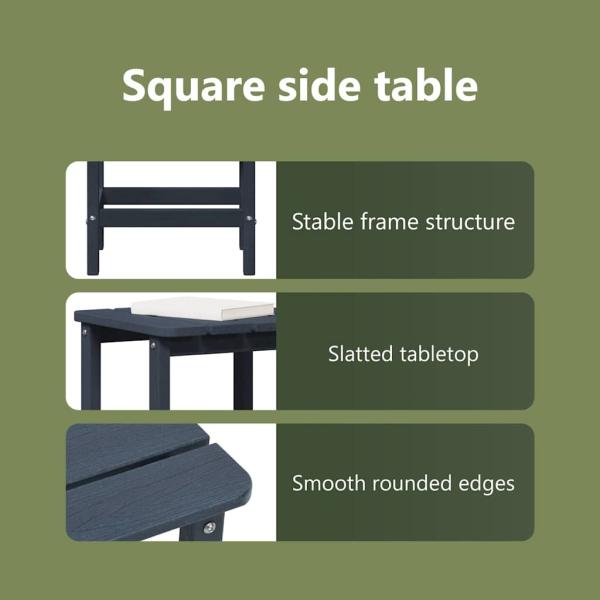 Garten Lounge Set 3 pcs Marineblau Standard 38 x 38 x 46 cm