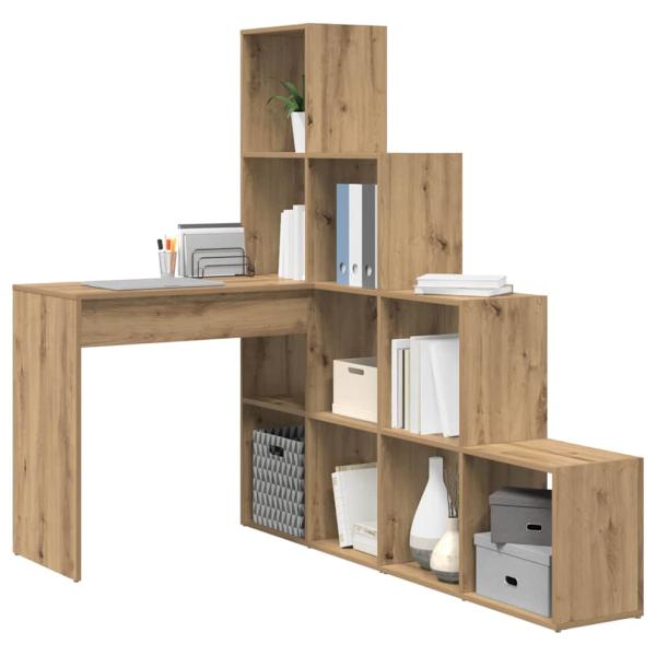 Eckschreibtisch Eiche handwerklich 101,5 x 149,5 x 149,5 cm