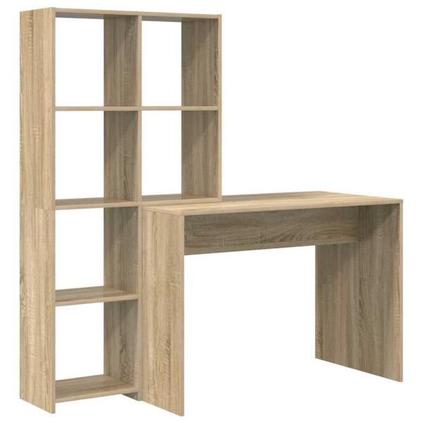 Schreibtisch Sonoma Eiche 138.5 x 55 x 143 cm Holzwerkstoff