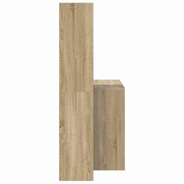 Schreibtisch Sonoma Eiche 138.5 x 55 x 143 cm Holzwerkstoff