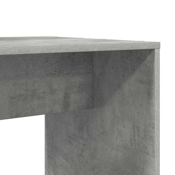 Schreibtisch Betongrau 138.5 x 55 x 143 cm Holzwerkstoff